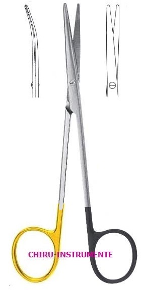 METZENBAUM- FINO Schere,gebogen, st./st., 15 cm,Hartmetall (TC), Supercut (SC)