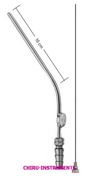 FRAZIER suction cannula, 35° angled, Ø 3 mm / 9 Fr, 18 cm (7")