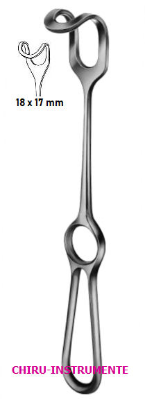 MIDDELDORPF retractor, 14 x 17 mm, 21.5 cm (8 ¼")
