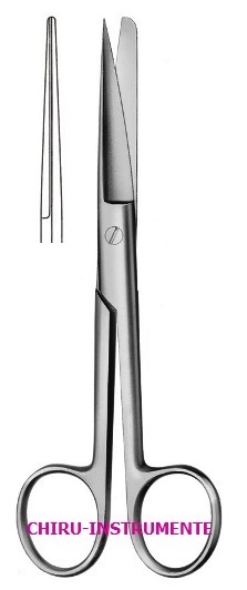 Chirurgische Schere,gerade, sp./st., 13 cm