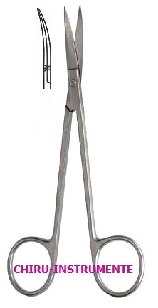 SANVENERO scissors, curved, sh/sh, 14 cm (5 ½")