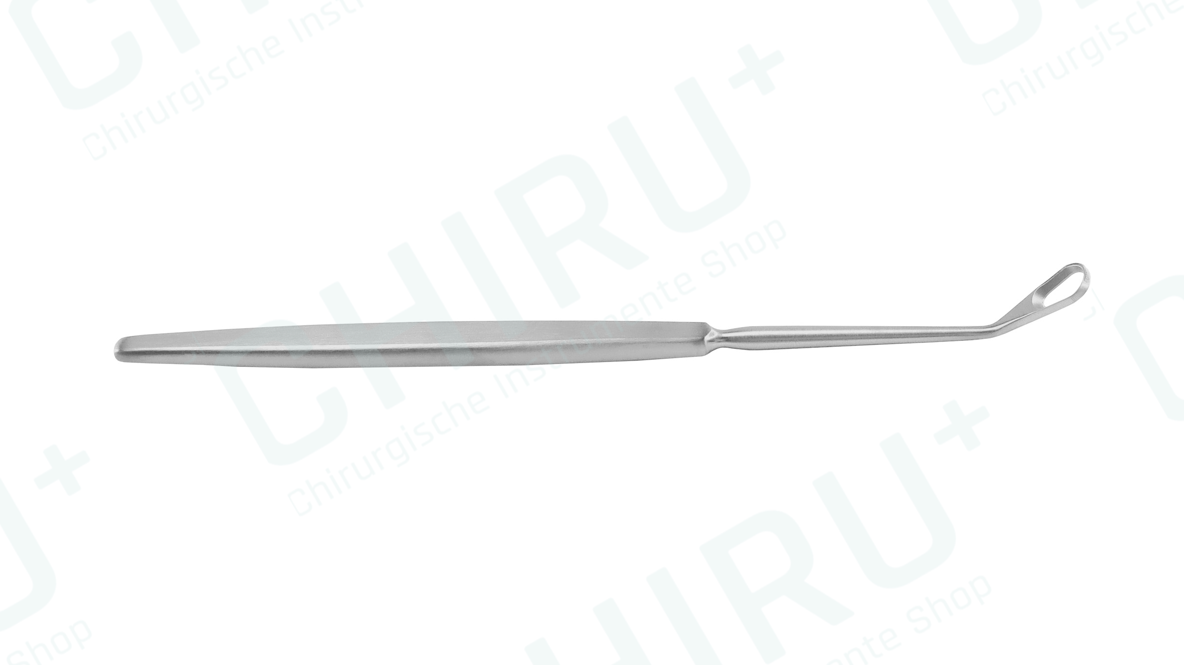 Antrum curette, large, 20° curved, 20 cm, forward cutting