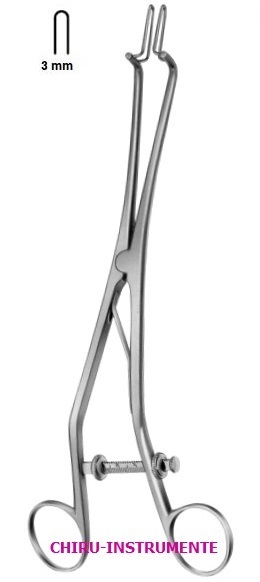 KOGAN Endospekulum, 3 mm, 24 cm, mit Sperre, skaliert, Fixierschraube