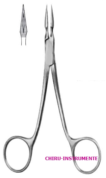 ARCHER Splitterzange, 14 cm, gerade, gerieft