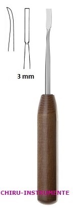 RASPATORIUM, gebogen, Breite 3 mm, 18,5 cm