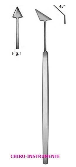 JAEGER Lanzen Messer, Fig. 1/45° gebogen, 13cm JAEGER Lanzen Messer, Fig. 1/45° gebogen, 13cm
