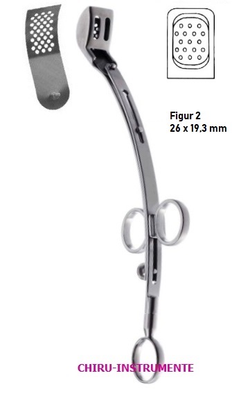 Spare blade for tonsilotome, perforated, fig. 2 Spare blade for tonsilotome, perforated, fig. 2