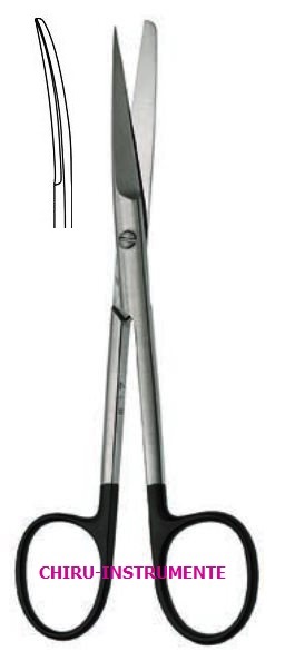 DEAVER Schere,gebogen, sp./st., 14 cm,Supercut (SC)
