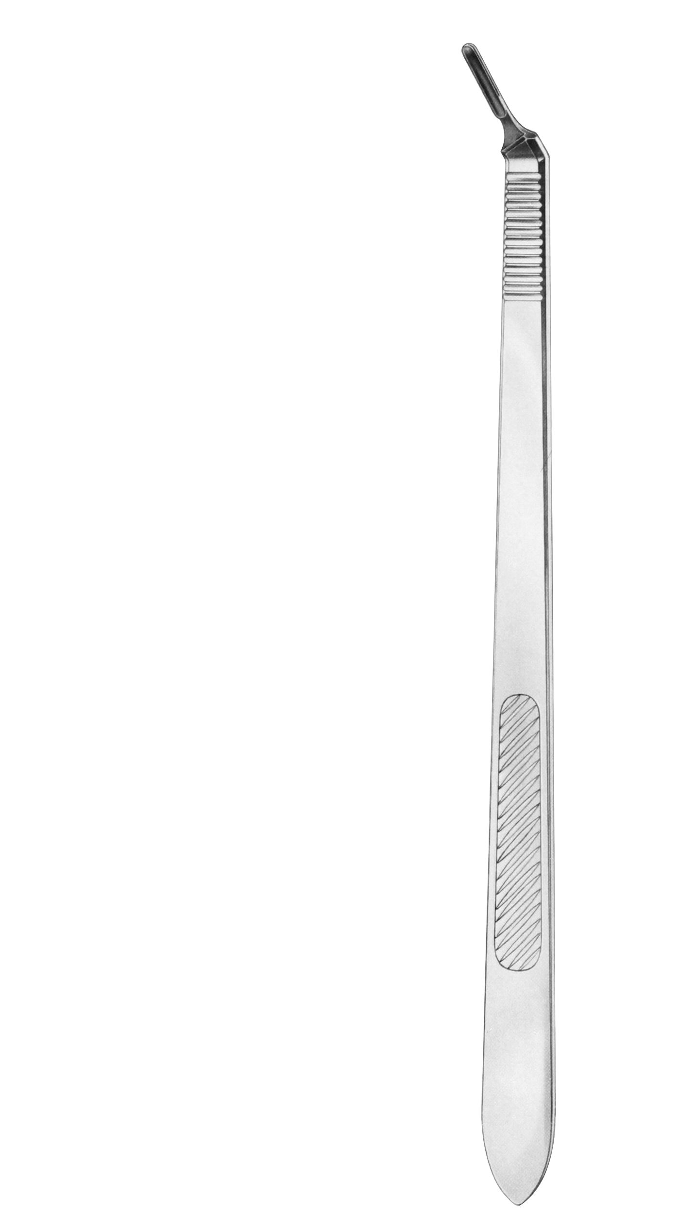 Skalpellgriff,  Nr. 3L, 21 cm, abgewinkelt Skalpellgriff,  Nr. 3L, 21 cm, abgewinkelt