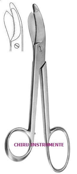 BRUNS Verbandschere,23 cm,ein Blatt gezahnt, für Linkshänder BRUNS Verbandschere,23 cm,ein Blatt gezahnt, für Linkshänder