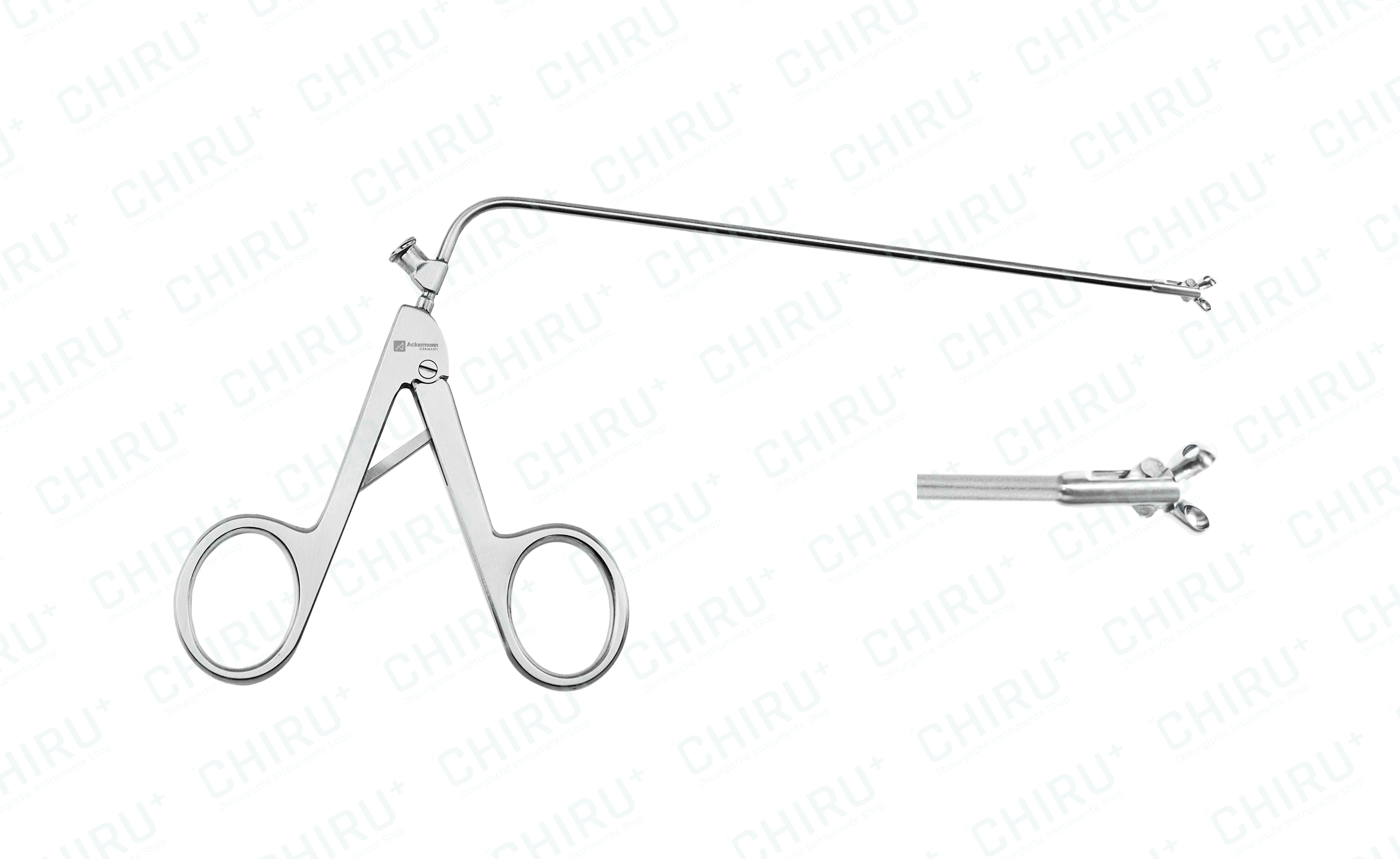 Biopsy and grasping forceps, Ø 4.0 mm round spoon, 18 cm, malleable