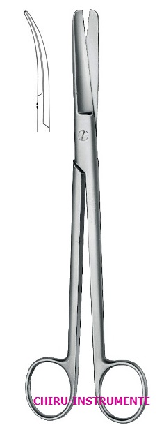 SIMS Uterusschere, st./st., gebogen, 20cm