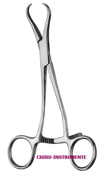 STEINHAEUSER Knochenhaltezange, Branchen 45° abgewinkelt, 13cm  STEINHAEUSER Knochenhaltezange, Branchen 45° abgewinkelt, 13cm