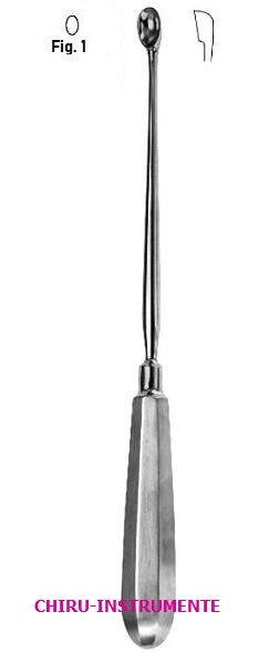 SIMON, scharfer Löffel, Fig.1/7mm, 24cm