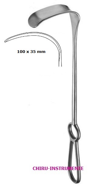 KOCHER WAGNER retractor, 100 x 35 mm, 28 cm (11")