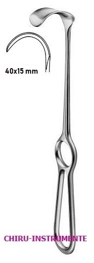 KOCHER Wundhaken, 40x15mm, 22cm KOCHER Wundhaken, 40x15mm, 22cm