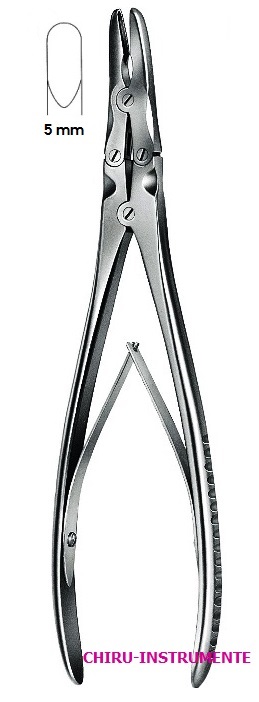 RUSKIN bone rongeur, 23 cm (9"), straight