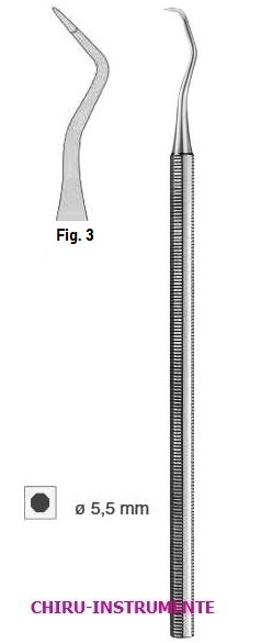 Zahnreiniger, achtkant, Fig. 3, 15cm