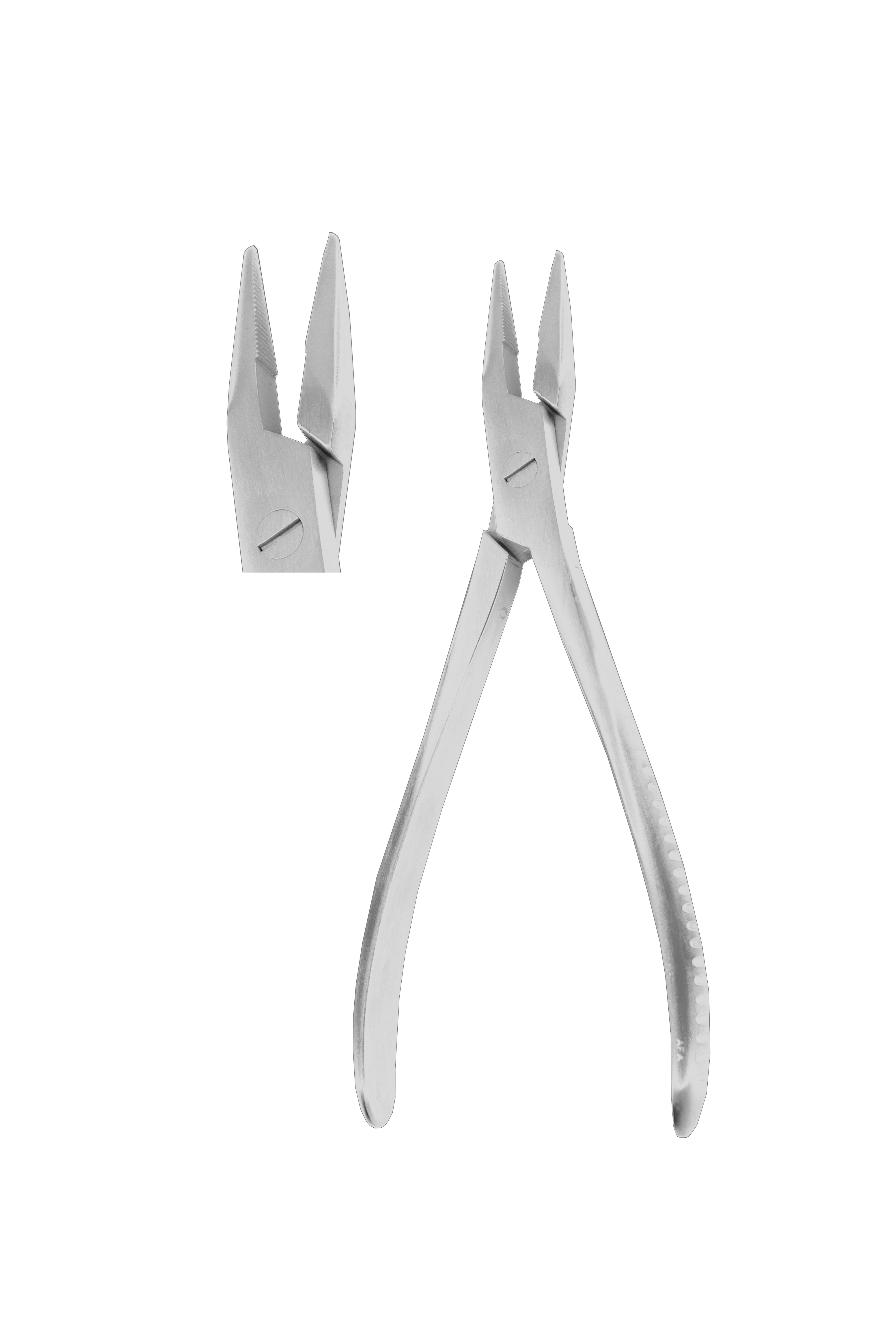 FLACHZANGE kreuzgerieft, 14cm FLACHZANGE kreuzgerieft, 14cm