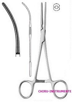 COOLEY atraumatische Coarctationsklemme, gebogen Maul 52mm, 17cm