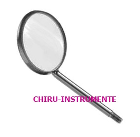 Mouth mirror, fig. 5, Ø 24 mm, flat