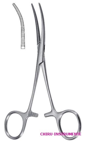 PEAN Gefäßklemme grazil, gebogen, 16cm PEAN Gefäßklemme grazil, gebogen, 16cm