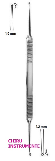 HOUSE currette, sharp, slightly curved, 14.5 cm (5.7")