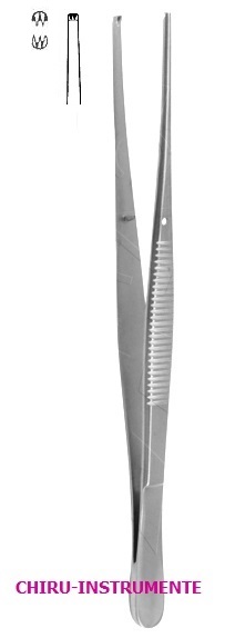 SEMKEN chirurgische Pinzette, 2 x 3 Zähne, 12,5 cm, gerade, glatt SEMKEN chirurgische Pinzette, 2 x 3 Zähne, 12,5 cm, gerade, glatt