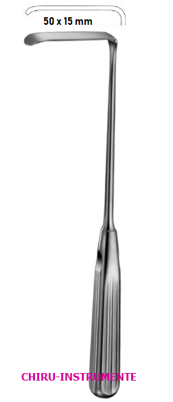 SAUERBRUCH Wundhaken, 45x15mm, 22,5cm