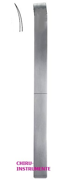 LAMBOTTE Osteotom, gebogen, 24cm, Breite 6,5mm