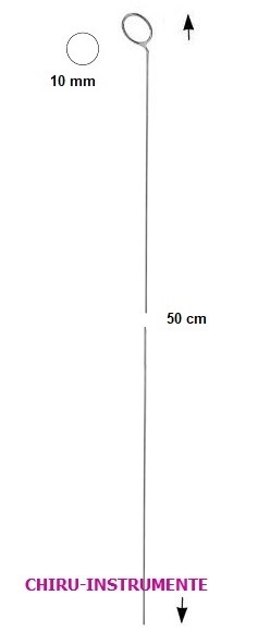 Endarterektomie-Stripper, Ø 10mm, 50cm
