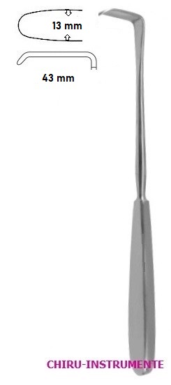 LANGENBECK Wundhaken, 43x13mm, 22cm LANGENBECK Wundhaken, 43x13mm, 22cm