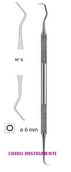 GOLDMAN FOX tooth cleaner, double-ended, fig. 5, 17.5 cm (7")