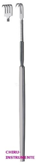 Wund-Trachealhäkchen, 16 cm, 4 Zähne, spitz, flexibel Wund-Trachealhäkchen, 16 cm, 4 Zähne, spitz, flexibel