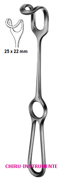 MIDDELDORPF Wundhaken, gefenstert, 25x22mm, 23cm MIDDELDORPF Wundhaken, gefenstert, 25x22mm, 23cm