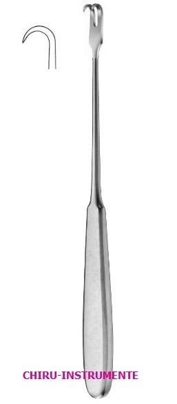 VOLKMANN Wundhaken, Griff: Hohlheft, 2 Zähne, scharf, 21,5cm VOLKMANN Wundhaken, Griff: Hohlheft, 2 Zähne, scharf, 21,5cm