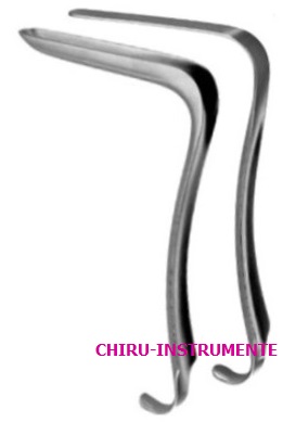 KRISTELLER vaginal specula, 135 x 36 mm, 140 x 39 mm, long, set