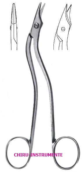 HEALTH Ligaturschere, gebogen, 15 cm,gezahnt HEALTH Ligaturschere, gebogen, 15 cm,gezahnt