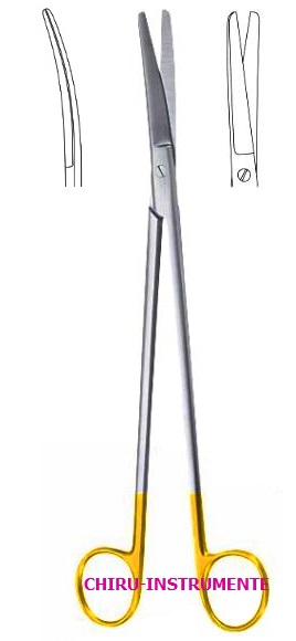 WERTHEIM Schere,gebogen, st./st., 22,5 cm,Hartmetall (TC)