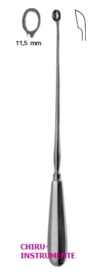 SCHROEDER, Uterus Löffel oval, Fig. 4/11,5mm/31cm, scharf und fest