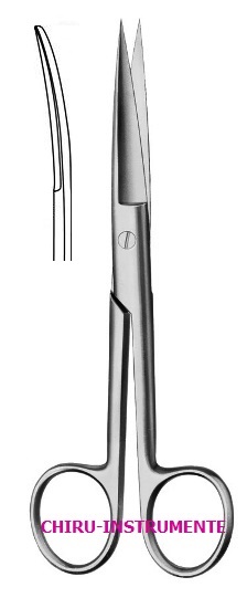 Operating scissors,  curved, sh/sh, 30 cm (11 ⅘")