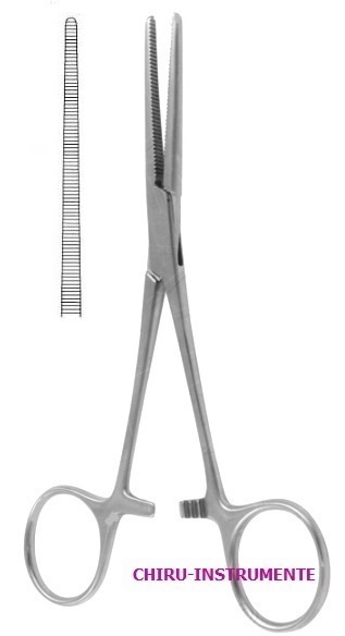 ROCHESTER-PEAN hemostatic forceps, straight, 13 cm (5")