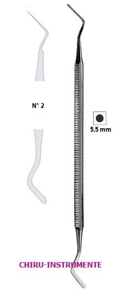 HEIDEMANN-Füll Instrument, Fig. 2, Breite 3mm, Länge ca. 16,5cm