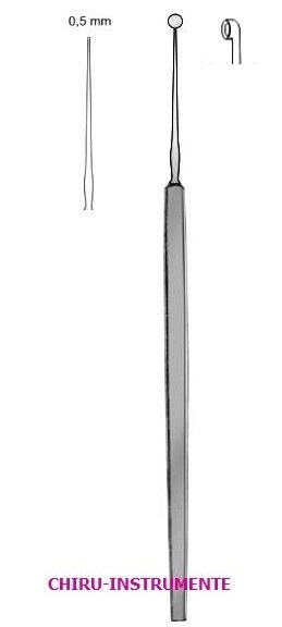 MEYHOEFER Chalazionslöffel, Ø 0,5mm, 13cm, scharf MEYHOEFER Chalazionslöffel, Ø 0,5mm, 13cm, scharf