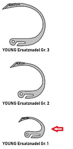 YOUNG Ersatznadel, No. 1
