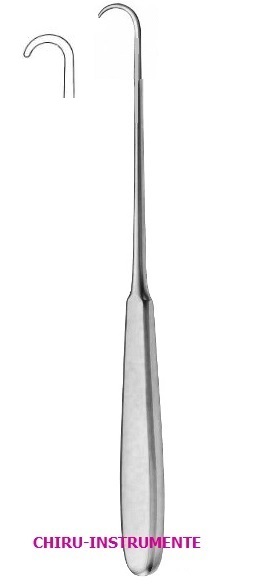 VOLKMANN Wundhaken, Griff: Hohlheft, 1 Zahn, stumpf, 21,5cm VOLKMANN Wundhaken, Griff: Hohlheft, 1 Zahn, stumpf, 21,5cm