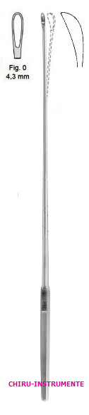 LUER-KOERTE gall stone scoop, fig. 0, 4.2 mm, 32 cm (12 ½")