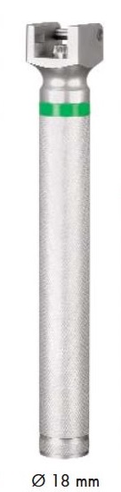 Griff für Faser- Laryngoskop, klein,matt, Kaltlicht Griff für Faser- Laryngoskop, klein,matt, Kaltlicht