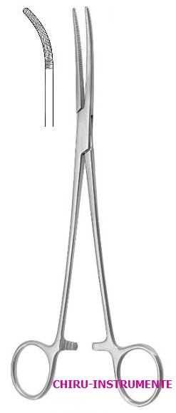 RUMEL Präparier-/ Ligaturklemme, Fig. 2, 24 cm