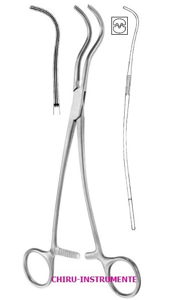 HARKEN auricle clamps, fig. 1, 24 cm (9 ½")